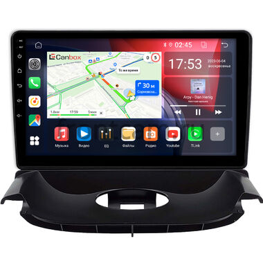 Peugeot 206 1998-2012 (черная, Тип 2) Canbox RS9-0300 1.5/32 Android 10 (IPS, DSP, CarPlay)