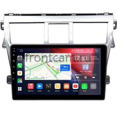 Toyota Belta, Vios, Yaris sedan (2005-2012) (серебренная) Canbox RS9-1656 1.5/32 Android 10 (IPS, DSP, CarPlay)