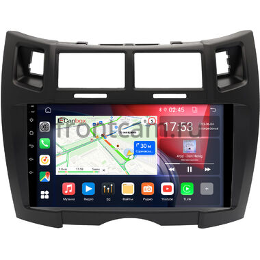 Toyota Vitz 2 (XP90), Yaris 2 (2005-2012) (черная матовая, Тип 2) Canbox GT9-1700 2/32 Android 10 (IPS, DSP, CarPlay)