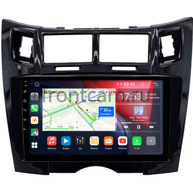 Toyota Vitz 2 (XP90), Yaris 2 (2005-2012) (черная, глянцевая, Тип 1) Canbox RS9-1701 1.5/32 Android 10 (IPS, DSP, CarPlay)