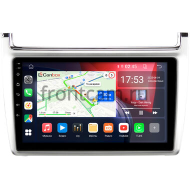 Volkswagen Polo 5 2009-2020 (серебро) Canbox RS9-540 1.5/32 Android 10 (IPS, DSP, CarPlay)