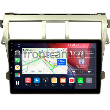 Toyota Belta, Vios, Yaris sedan (2005-2012) (золотая) Canbox GT9-9068 2/32 Android 10 (IPS, DSP, CarPlay)