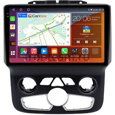 Dodge RAM 4 (DS/DJ) (2013-2023) (с климат-контролем) Canbox H-Line 2K 4180-9-0021 на Android 10 (4G-SIM, 4/32, DSP, QLed)