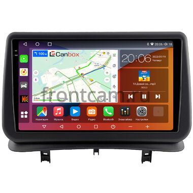 Renault Clio 3 (2005-2014) Canbox H-Line 2K 4180-9-1406 на Android 10 (4G-SIM, 4/32, DSP, QLed)