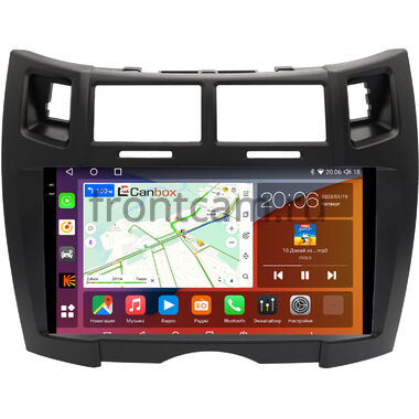 Toyota Vitz 2 (XP90), Yaris 2 2005-2012 (черная матовая, Тип 2) Canbox H-Line 2K 4180-9-1700 на Android 10 (4G-SIM, 4/32, DSP, QLed)