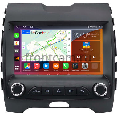 Ford Edge 2 2015-2024 Canbox H-Line 2K 4180-9-2169 на Android 10 (4G-SIM, 4/32, DSP, QLed)