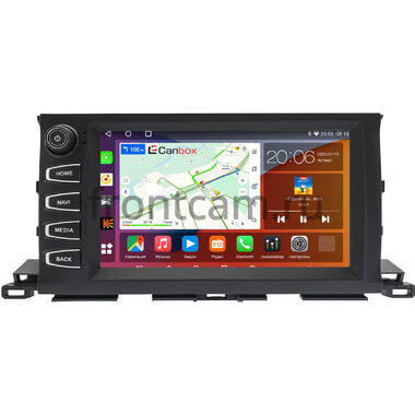 Toyota Highlander 3 (U50) 2013-2019 Canbox H-Line 2K 4180-9-2170 на Android 10 (4G-SIM, 4/32, DSP, QLed)