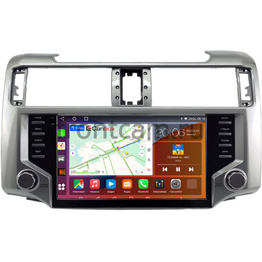 Toyota 4Runner 5 2009-2013 (серебренная, глянцевая) Canbox H-Line 2K 4180-9-2229 на Android 10 (4G-SIM, 4/32, DSP, QLed)