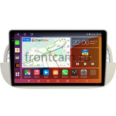 Fiat 500 2 2007-2015 Canbox H-Line 2K 4180-9-2805 на Android 10 (4G-SIM, 4/32, DSP, QLed)