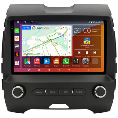 Ford Edge 2 (2015-2022) Canbox H-Line 2K 4180-9-3685 на Android 10 (4G-SIM, 4/32, DSP, QLed)