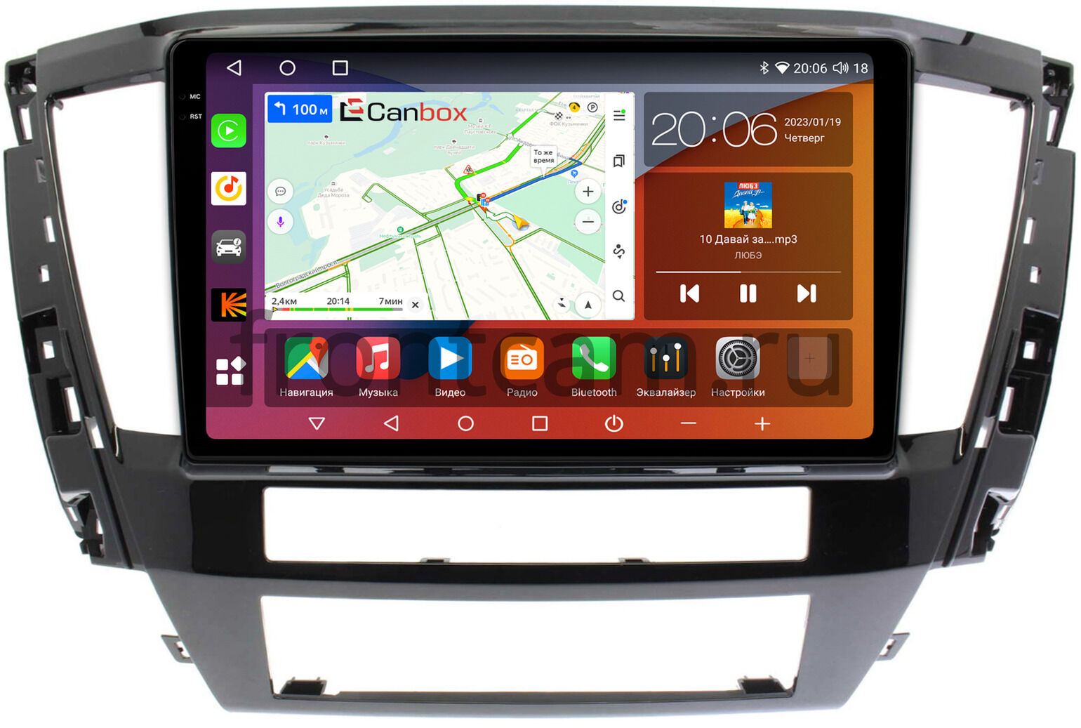 Штатная магнитола Canbox H-Line 2K 4181-10-735 для Mitsubishi Pajero Sport  3, Montero Sport 3 (2019-2024) на Android 10 (4G-SIM, 4/32, DSP, QLed)  Купить в городе Москва