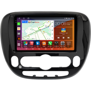 Kia Soul 2 2013-2019 (глянцевая, с климат-контролем, Тип 2) Canbox EVO 2K 5815-9-0662 на Android 14 (4G-SIM, 6/128, DSP, QLed, AI, 360)