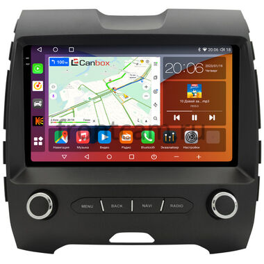 Ford Edge 2 2015-2024 Canbox H-Line 2K 4182-9-3685 на Android 10 (4G-SIM, 4/64, DSP, QLed)