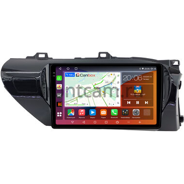 Toyota Hilux 8 (2015-2024) (руль справа) Canbox H-Line 2K 4183-10-2080 на Android 10 (4G-SIM, 4/64, DSP, QLed) (для авто без магнитолы)