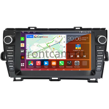 Toyota Prius 3 (XW30) 2009-2015 (левый руль) Canbox H-Line 2K 4184-9-1325 на Android 10 (4G-SIM, 6/128, DSP, QLed)