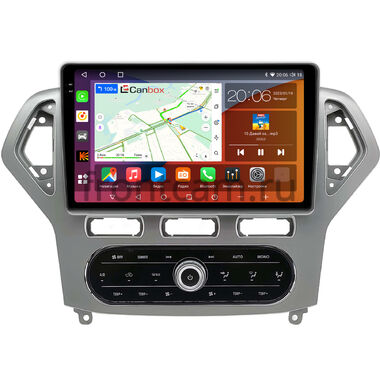 Ford Mondeo 4 2006-2010 (серебро, Тип 2) Canbox H-Line 2K 4185-10-2186 встроенный климат на Android 10 (4G-SIM, 6/128, DSP, QLed)