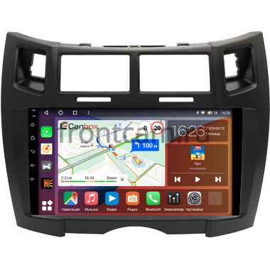 Toyota Vitz 2 (XP90), Yaris 2 2005-2012 (черная матовая, Тип 2) Canbox H-Line 3792-9-1700 на Android 10 (4G-SIM, 4/64, DSP, QLed)