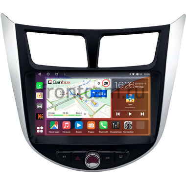 Hyundai Solaris, Accent 4 2010-2019 Canbox H-Line 3792-9-1874 на Android 10 (4G-SIM, 4/64, DSP, QLed)