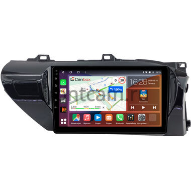 Toyota Hilux 8 2015-2024 (руль справа) Canbox H-Line 3799-10-0208 на Android 10 (4G-SIM, 4/64, DSP, QLed) (для любой комплектации)