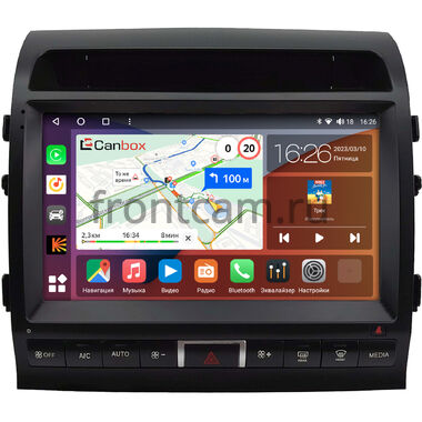 Toyota Land Cruiser 200 2010-2012 (Тип A, матовая) Canbox H-Line 3799-10-0236 на Android 10 (4G-SIM, 4/64, DSP, QLed)