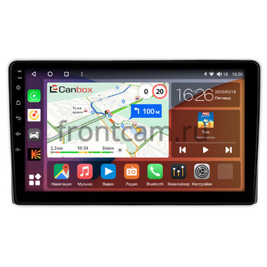 Toyota Hiace (H200) 2004-2024 (черная) Canbox H-Line 3799-10-0317 на Android 10 (4G-SIM, 4/64, DSP, QLed)