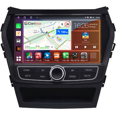 Hyundai Santa Fe 3 2012-2018 (для авто без камеры) Canbox H-Line 4166-9-0696 на Android 10 (4G-SIM, 4/32, DSP, QLed)