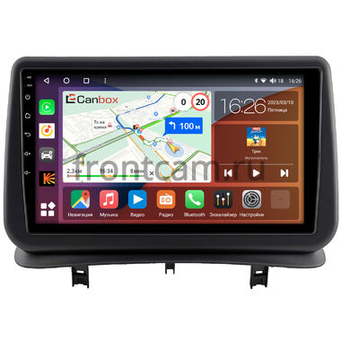 Renault Clio 3 (2005-2014) Canbox H-Line 4166-9-1406 на Android 10 (4G-SIM, 4/32, DSP, QLed)