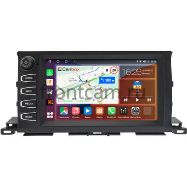 Toyota Highlander 3 (U50) (2013-2019) Canbox H-Line 4166-9-2170 на Android 10 (4G-SIM, 4/32, DSP, QLed)