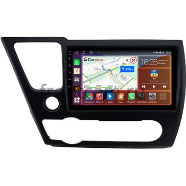 Honda Civic 9 4D 2013-2017 (матовая, левый руль, седан) Canbox H-Line 4196-9-0831 на Android 10 (4G-SIM, 6/128, DSP, QLed)
