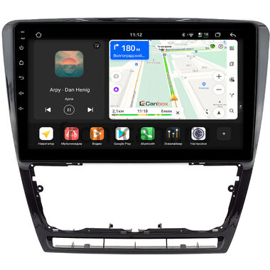 Skoda Octavia A5 2004-2013 (черная, глянцевая) Canbox H-Line 4799-10-0229 на Android 14 (4G-SIM, 4/64, DSP, QLed)