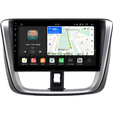 Toyota Vios 3 2013-2026, Yaris 3 (XP150) 2017-2022 Canbox H-Line 5195-10-0697 на Android 14 (4G-SIM, 6/128, DSP, QLed)
