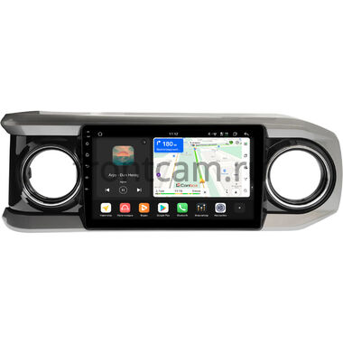 Toyota Tacoma 3 2015-2023 (черная, глянцевая) Canbox H-Line 5195-10-1431 на Android 14 (4G-SIM, 6/128, DSP, QLed)