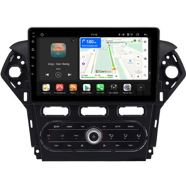 Ford Mondeo 4 2006-2010 (черная, Тип 2) Canbox H-Line 5198-10-2185 встроенный климат на Android 14 (4G-SIM, 8/128, DSP, QLed)
