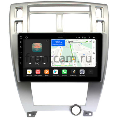 Hyundai Tucson 2004-2010 (серебряная) Canbox H-Line 4799-10-HY166T на Android 14 (4G-SIM, 4/64, DSP, QLed)