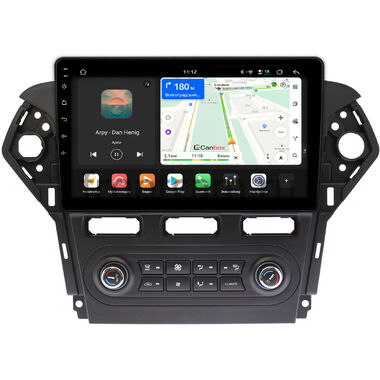 Ford Mondeo 4 2010-2014 (черная, Тип 1) Canbox H-Line 5195-1018 встроенный климат на Android 14 (4G-SIM, 6/128, DSP, QLed)
