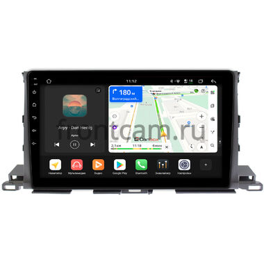 Toyota Highlander 3 (U50) 2013-2019 Canbox H-Line 5195-1035 на Android 14 (4G-SIM, 6/128, DSP, QLed)