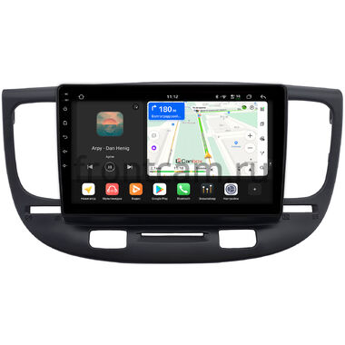 Kia Rio 2 2005-2011 (черная) Canbox H-Line 5197-9-0188 на Android 14 (4G-SIM, 8/128, DSP, QLed)
