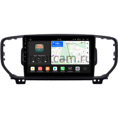Kia Sportage 4 2015-2018 (черная, для авто с камерой) Canbox H-Line 5196-9-0331 на Android 14 (4G-SIM, 6/128, DSP, QLed)