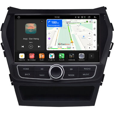 Hyundai Santa Fe 3 2012-2018 (для авто без камеры) Canbox H-Line 5197-9-0696 на Android 14 (4G-SIM, 8/128, DSP, QLed)