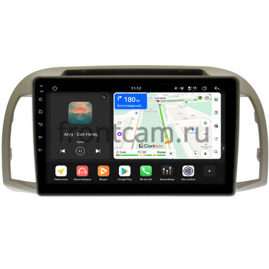 Nissan March (K12), Micra (K12) 2002-2010 Canbox H-Line 4792-9-1354 на Android 14 (4G-SIM, 4/64, DSP, QLed)