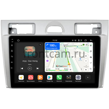 Ford Fiesta (Mk5) 2002-2008 (серебро) Canbox H-Line 5196-9-2069 на Android 14 (4G-SIM, 6/128, DSP, QLed)