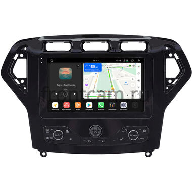 Ford Mondeo 4 2006-2010 (Тип 2, с климат-контролем) Canbox H-Line 5197-9-2201 на Android 14 (4G-SIM, 8/128, DSP, QLed)