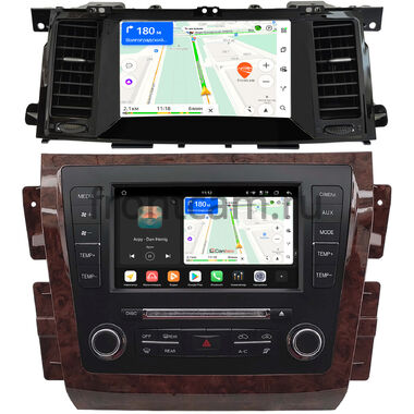 Infiniti QX56 2010-2013, QX80 2013-2020 (для авто с кнопкой APPS) Canbox H-Line 5197-9-2223 на Android 14 (4G-SIM, 8/128, DSP, QLed)