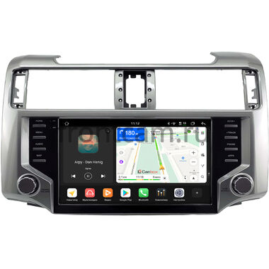 Toyota 4Runner 5 2009-2013 (серебряная, глянцевая) Canbox H-Line 5196-9-2229 на Android 14 (4G-SIM, 6/128, DSP, QLed)