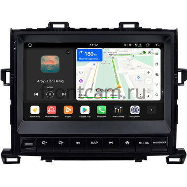 Toyota Alphard 2, Vellfire 2008-2015 (для макс. комплектации, Тип B) Canbox H-Line 5197-9-2682 на Android 14 (4G-SIM, 8/128, DSP, QLed)