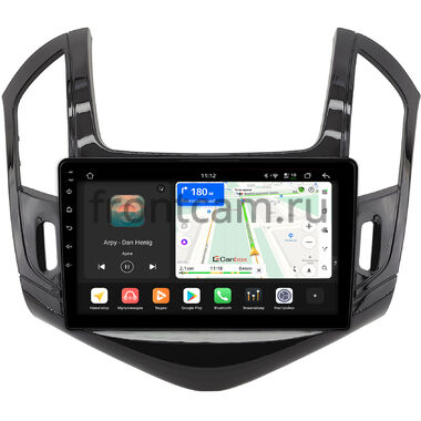 Chevrolet Cruze 2012-2016 (черная, глянцевая) Canbox H-Line 5196-9-425 на Android 14 (4G-SIM, 6/128, DSP, QLed)