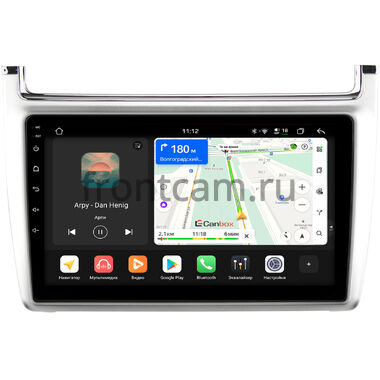 Volkswagen Polo 5 2009-2020 (серебро) Canbox H-Line 4792-9-540 на Android 14 (4G-SIM, 4/64, DSP, QLed)