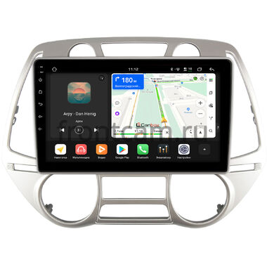 Hyundai i20 2008-2012 (с климат-контролем) Canbox H-Line 5196-9-677 на Android 14 (4G-SIM, 6/128, DSP, QLed)