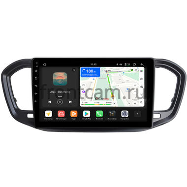 Lada Vesta (NG) 2022-2026, Aura 2024-2026 (черная, матовая) Canbox H-Line 5196-9-9820 на Android 14 (4G-SIM, 6/128, DSP, QLed)