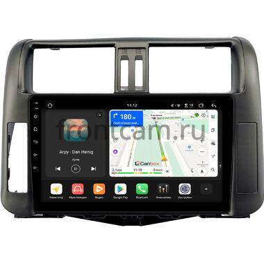 Toyota Land Cruiser Prado 150 2009-2013 (для авто без усилителя) Canbox H-Line 5197-9006 на Android 14 (4G-SIM, 8/128, DSP, QLed)